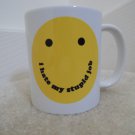 I Hate My Stupid Job "Smiley Face" Mug by A Shop Of Things - NEW I Hate My Stupid Job "Smiley Face" Mug by A Shop Of Things - NEW