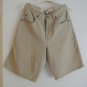 Vintage Gap Shorts Womens 7/8 Khaki High Waist Pleated Made USA 90s Button Fly