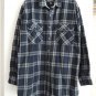 Mens Shirt Jacket Size 2XLT Elkmont Outfitters Heavyweight Cotton Plaid Shacket