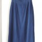Ladies Pencil Skirt Size 10 Navy Blue Midi Length Vtg 80s Skirt by Ashley Brooke