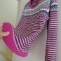 Ladies Sweater Size L (14) Per Una Italy Fair Isle Style Sweater $65 Value EUC