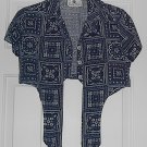 Vintage Country Suburban 70's Skirt and Tie Front Top Size Small