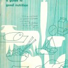 Family Fare, a Guide to Good Nutrition, USDA Lenore K. Sullivan