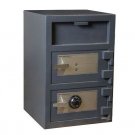 ✔ HOLLON FD-3020CK DEPOSITORY 2 DOOR DIAL & KEY LOCK LOCK UL B-RATED FREE SHIP ✔