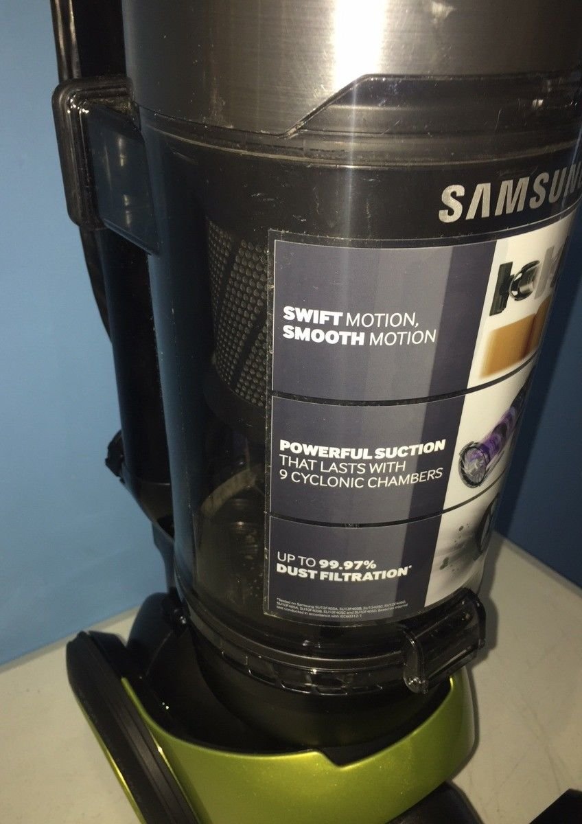 SAMSUNG VU4000 BAGLESS SLIM UPRIGHT VACUUM CLEANER SPRING GREEN W/TOOLS AAA+