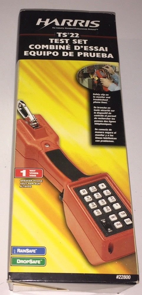 &acirc;��HARRIS (NOW FLUKE) TS22.4-009 TEST SET W/ANGLED PIERCING PIN CLIPS&acirc;�� LIQUIDATION