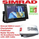 Simrad NSS12 EVO3 | Weather Radar Bundle | Fish Finder | Chart Plotter | GPS