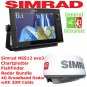 Simrad NSS12 EVO3 | Weather Radar Bundle | Fish Finder | Chart Plotter | GPS
