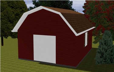 Barn Style Shed | 16 x 20 | Complete Building Plans | Barn Style Garage | DIY