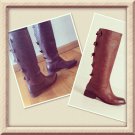 Anthropologie Miss Albright Damita Boots Size 10 (39,5) Leather  Brown