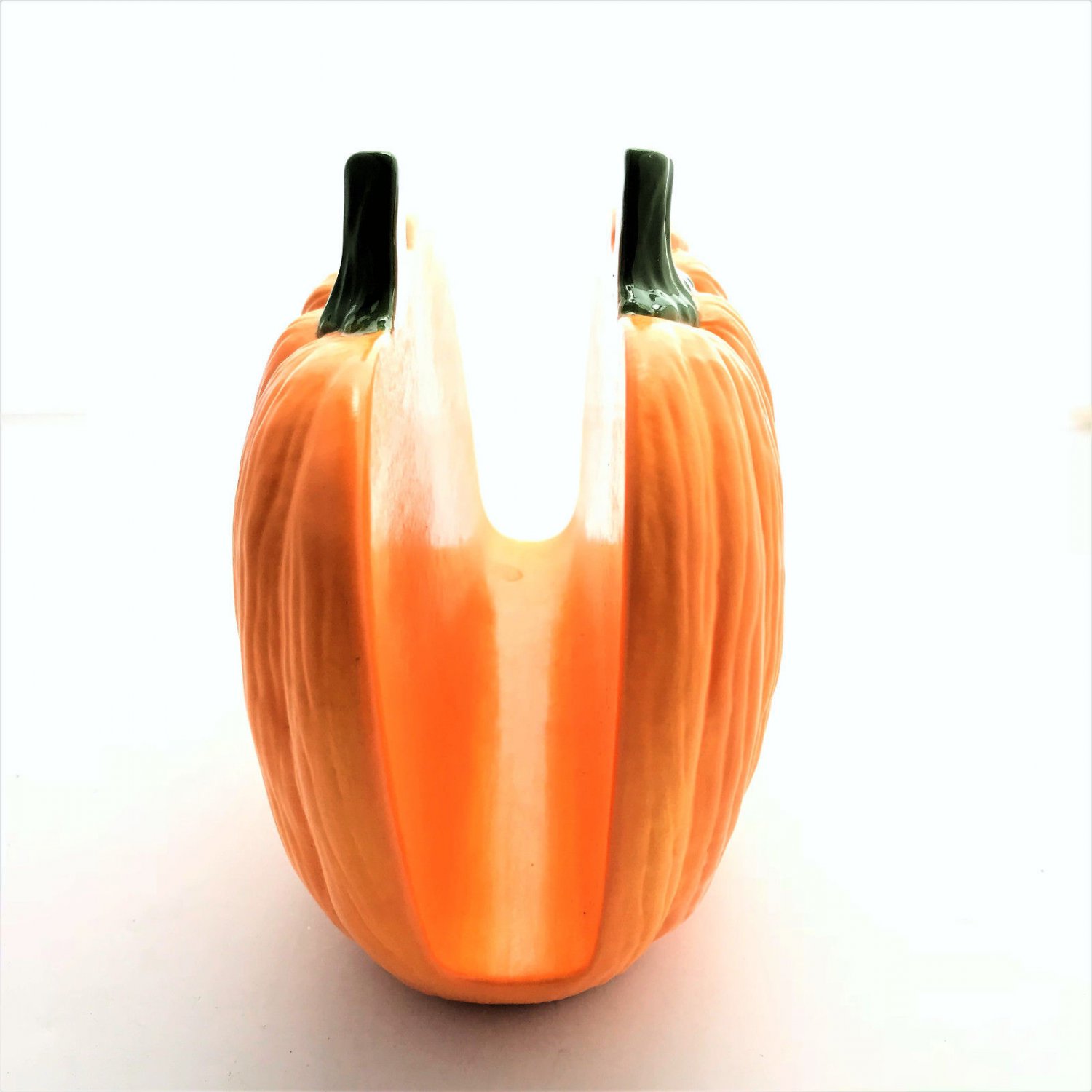 Halloween Pumpkin Orange Fall Napkin Ceramic Holder Vintage