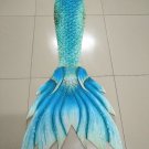 Best Aqua Yellow Green Mermaid Tails for Swimming for Kids Teen Girls with Monofin Performance Dress