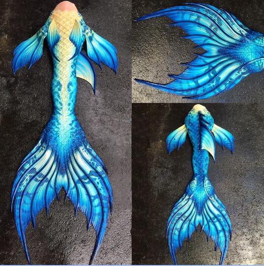 blue mermaid tails