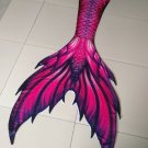 2018 Rose Purple Kids Swimmable Mermaid Tails with Monofin Cool Gift Idea