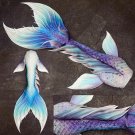 Adult Kids White Blue Mermaid Tails for Swimming