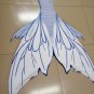 2020 Fairy White Swimmable Mermaid Tail Monofin For Boys and Girls