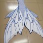 2020 Fairy White Swimmable Mermaid Tail Monofin for Adult