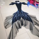 NEW Black Fairy Mermaid Tail for Swimming with Monofin