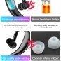 Bluetooth Noise Canceling Wireless Earpiece with Microphone Handfree Earphones-Blus
