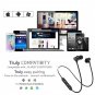 Wireless Magnetic Bluetooth Stereo Earphone Sport Headset for iPhone Samsung Xiaomi Huawei-Black