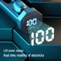 2021 TWS Bluetooth Earphone 5.0 Wireless 8D HIFI Sport Earphone MIC Earbuds for Phone-Blue