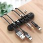 2sets Cable Organizer Management Magnetic Plug Box Silicone USB Cable Winder 7clips