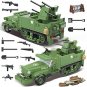 WW2 US M16 MGMC Half Track Anti-Aircraft soldier Minifigures