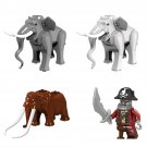 Elephant VS Pirate Minifigures Asian elephant African elephant