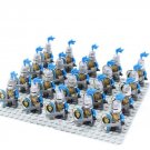 Blue Lion Royal Medieval Knights Soldiers Trooper Minifigures