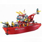 City Fireboat Fire Rescue Fireman Minifigures City Rescue Set