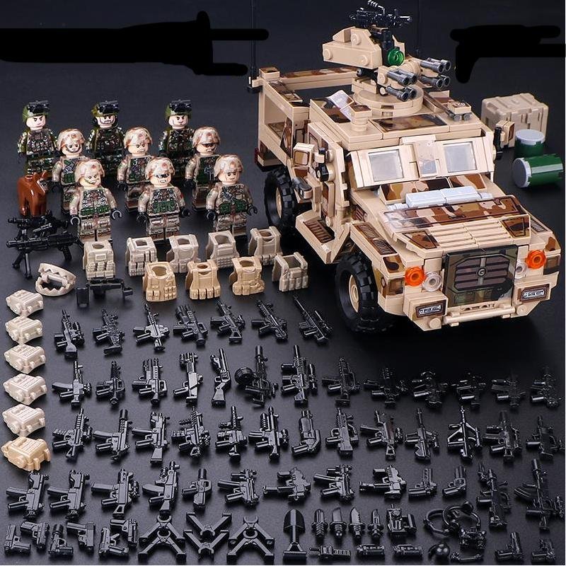 Delta Force Armoured Riot Vehicles Minifigures US Specia Force Sets