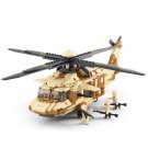 Desert UH-60 Utility Helicopter Soldiers Minifigures,Anti-terror Helicopter Sets