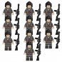 10pcs Germany Tank Soldiers Minifigures WW2 Tank