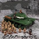 USSR Heavy Tank IS-2 Tank Soldier Minifigures WW2 Military Tank