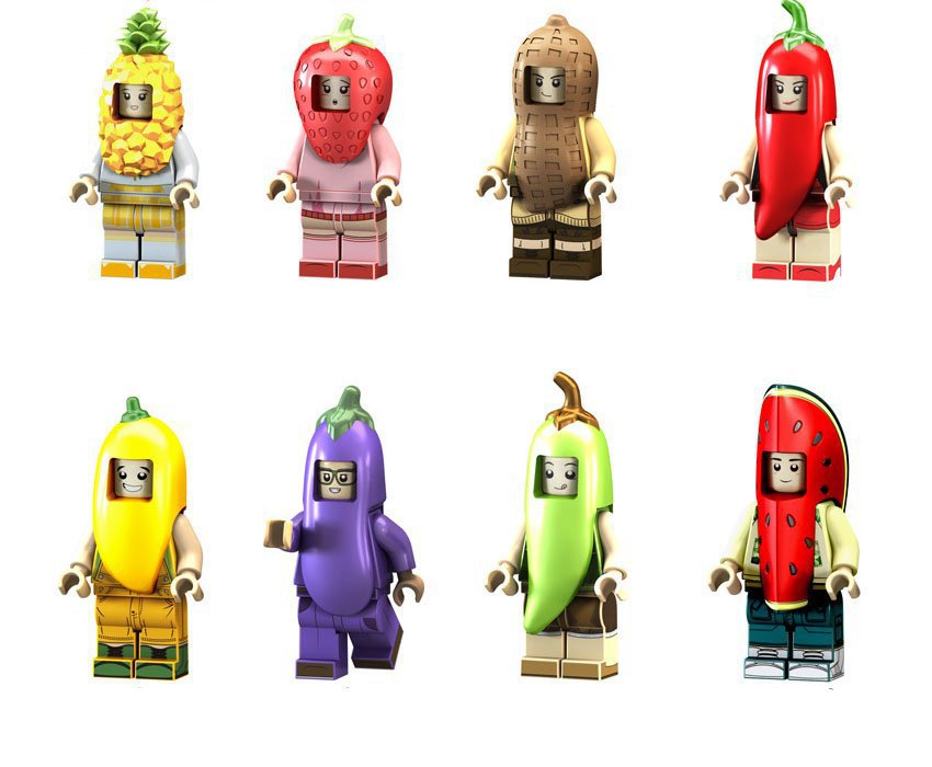 Fruit Snacks Minifigures