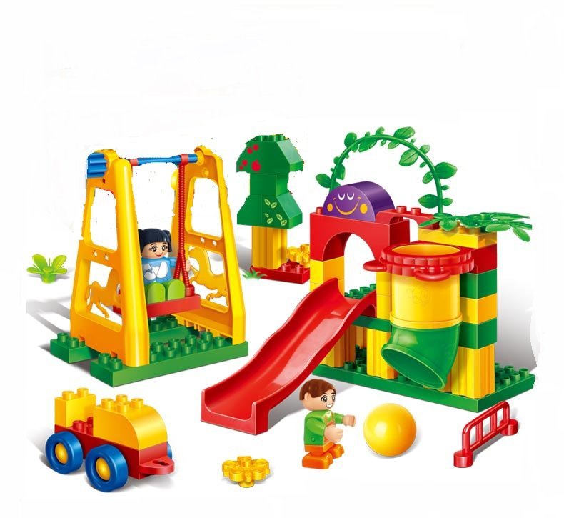 Amusement Park Minifigures City Park Playground Set