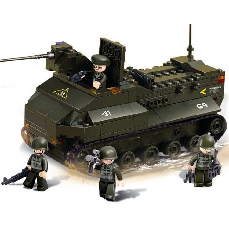 US Stryker Combat Vehicle Minifigures Military Armor Vehicle