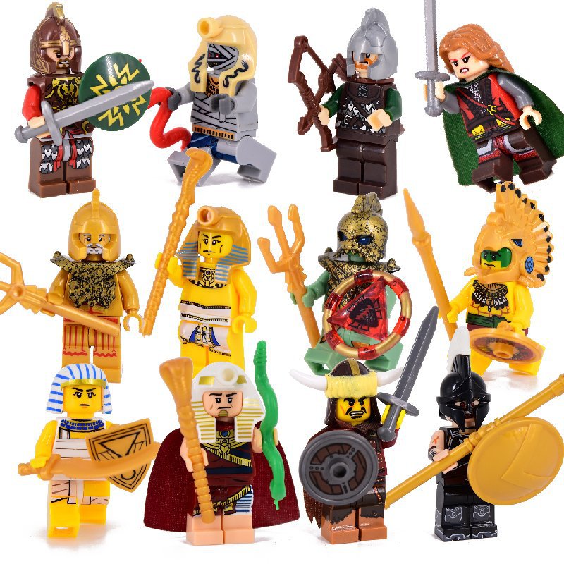 Roman Soldier Pharaoh Xiongnu Mummy Minifigures