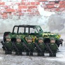 Camouflage Specia Force truck Jeep Minifigures Modern military Set