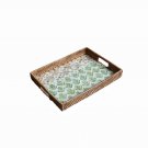 Rattan Weaving Shell Plate Red Wine Shell Plate Rattan Shell Plate