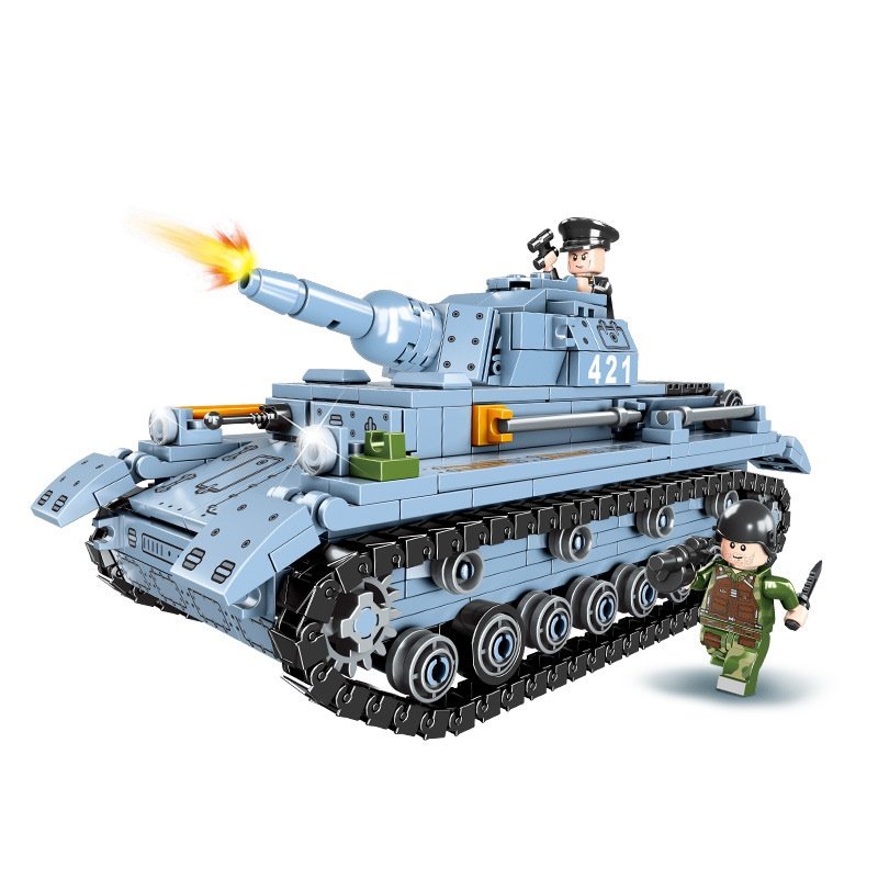 Medium Tank No.4 Minifigures WW2 Tank Toy