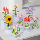 Morning Glory Sunflower Tulip Chrysanthemum building block Toy Flower Set