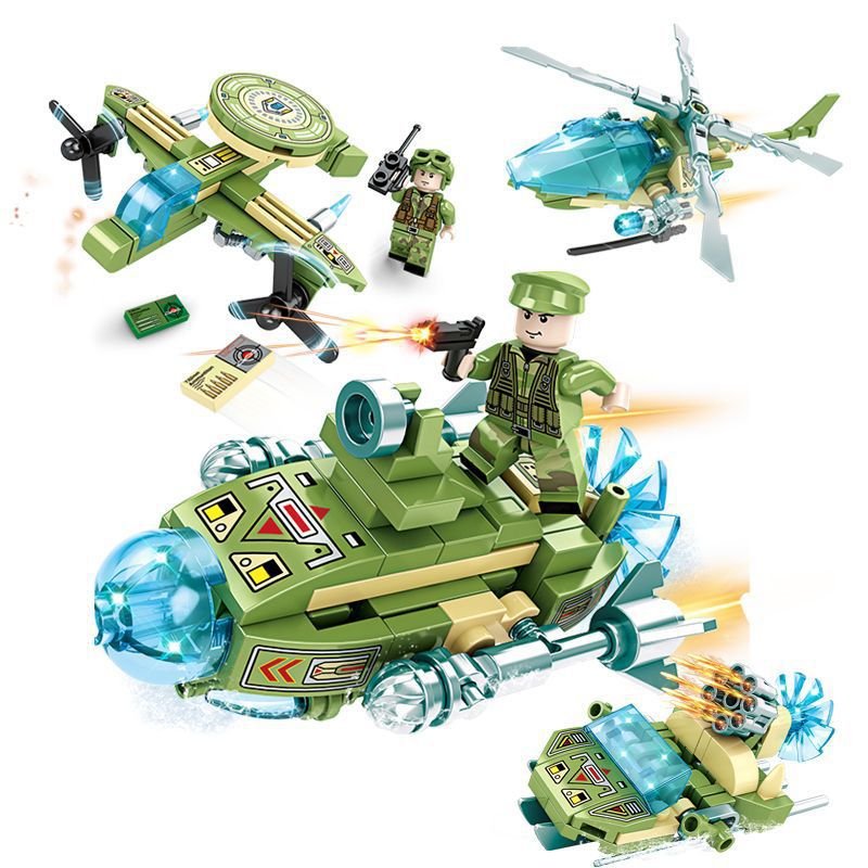 8in1 UAV Helicopter Special Force Minifigures Helicopter Set