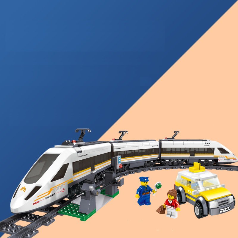 China Fuxing Electric Multiple Unit building block Toy Bullet Train Minifigures