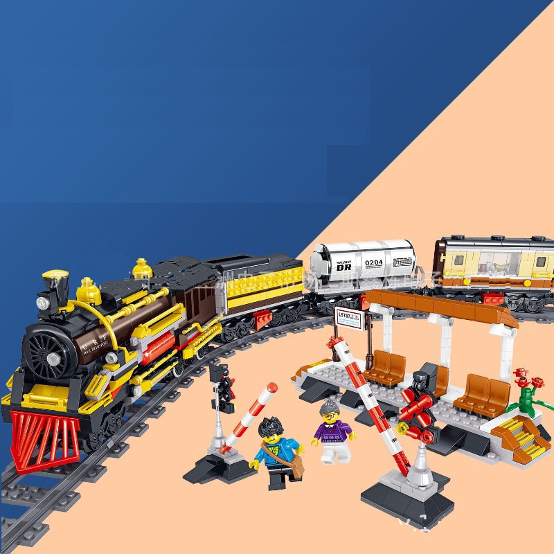 Personde Steam Train Minifigures Train Set