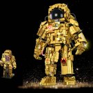 Golden Space Suit Astronaut Minifigures Space Station Set