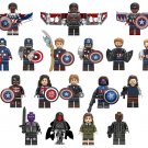 18pcs Captain America Falcon Winter Soldier Minifigures