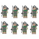8pcs Roman Archer Soldiers Army Military Building Toys