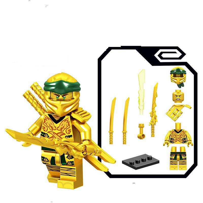 Custom Forbidden Spinjitzu Golden ILoyd Minifigure