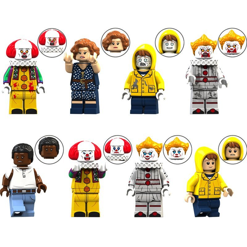 Custom Stephen Kings It Bill Bev Mike Minifigures